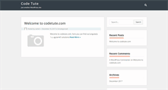 Desktop Screenshot of codetute.com