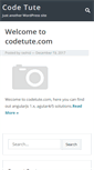 Mobile Screenshot of codetute.com