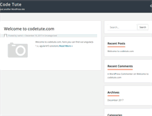 Tablet Screenshot of codetute.com